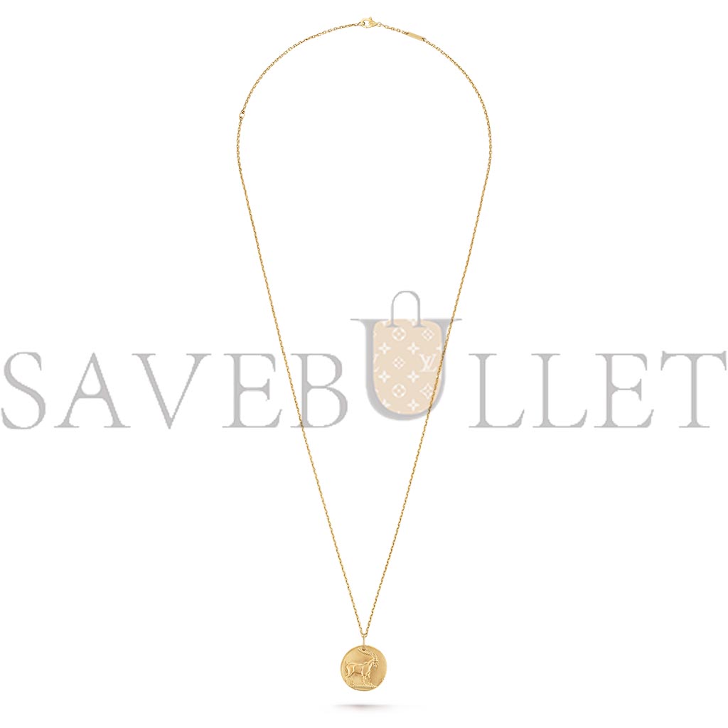 V*N CL*F arpels zodiaque medal capricorni (capricorn) - yellow gold  vcarp7sr00